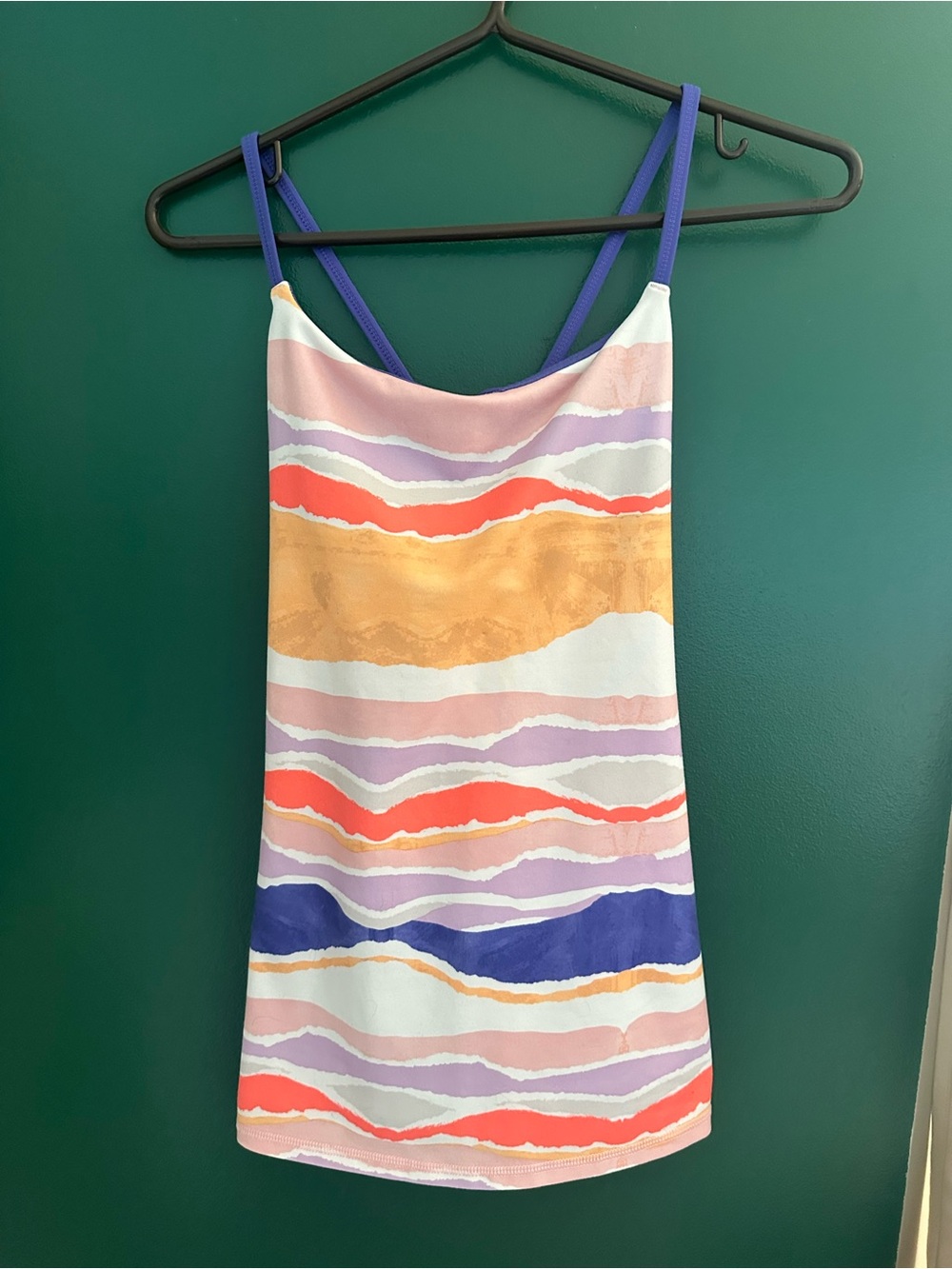 2/$25 LULULEMON Sleeveless Colourful Wave workout shirt